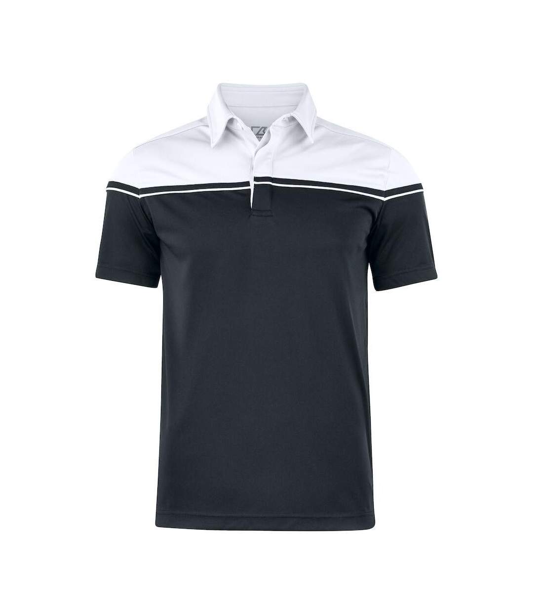 Polo Seaback Homme Noir Blanc Cutter & Buck-1