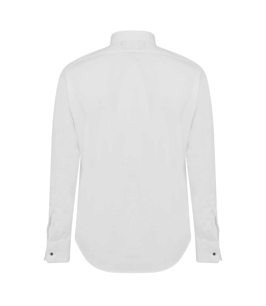 Mens Tailored Long-sleeved Shirt White Haines And Bonner-3