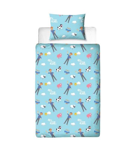 Digger Adventure And Farm Fun Reversible Duvet Set Multicoloured Blippi