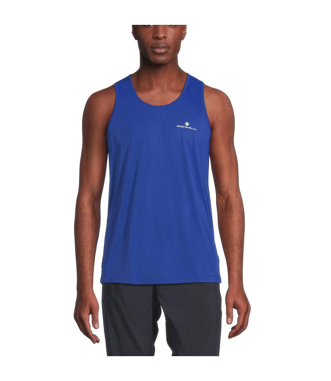 Mens core tank top blue Ronhill