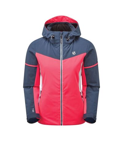 Dare 2B Womens/Ladies Enclave Insulated Ski Jacket (Neon Pink/Dark Denim) - UTRG5506