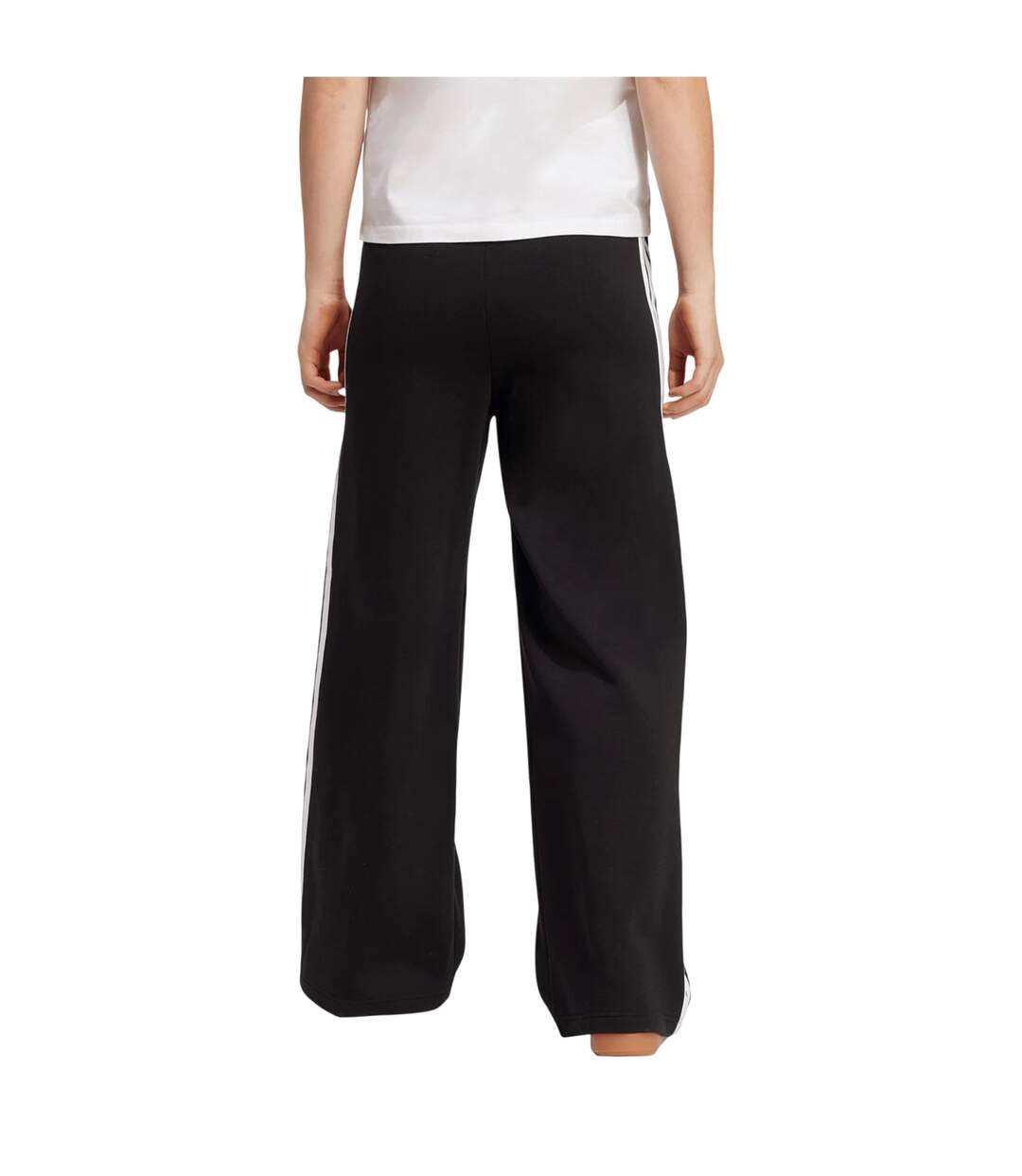 Pantalon De Jogging Motif/style 3 Rayures Essential Femme Noir Blanc Adidas-2