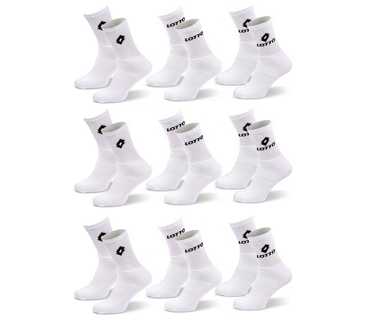 Chaussettes SPORT LOTTO CREW - Pack de 9 Paires-1