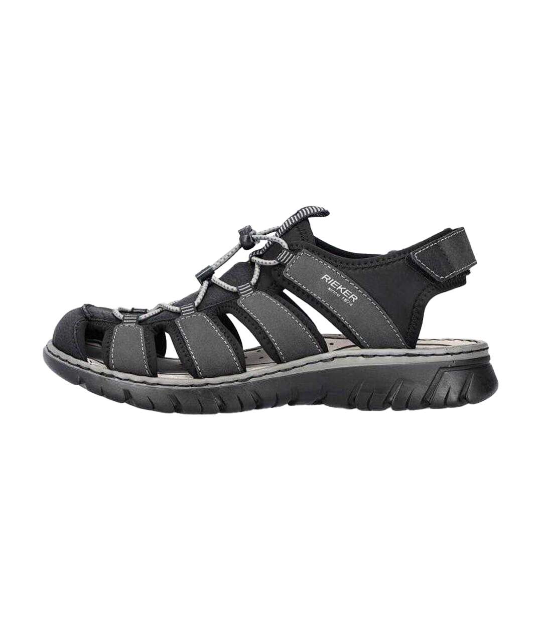 Sandales Homme Noir Rieker-3
