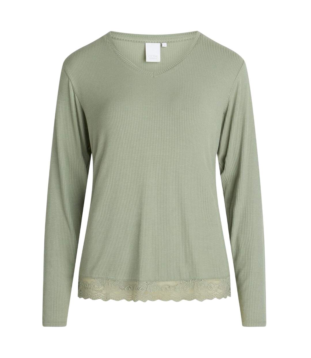 T-shirt Manches Longues Mayla Femme Vert Sauge Pâle CCDK Copenhagen-2