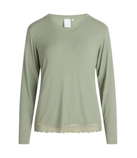 T-shirt Manches Longues Mayla Femme Vert Sauge Pâle CCDK Copenhagen