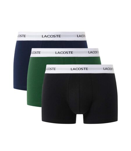 X3 sous-vêtement  marine/vert/noir homme lacoste stret - l