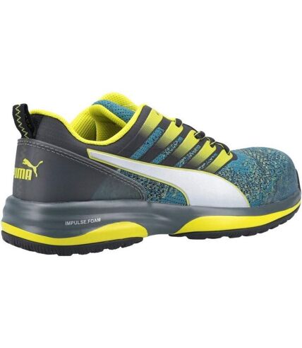 Puma Safety Mens Charge Low Sneakers (Blue/Lime Green/Gray) - UTFS7944
