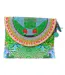 Palm Leaf Clutch Bag One Size Green Inoa-1