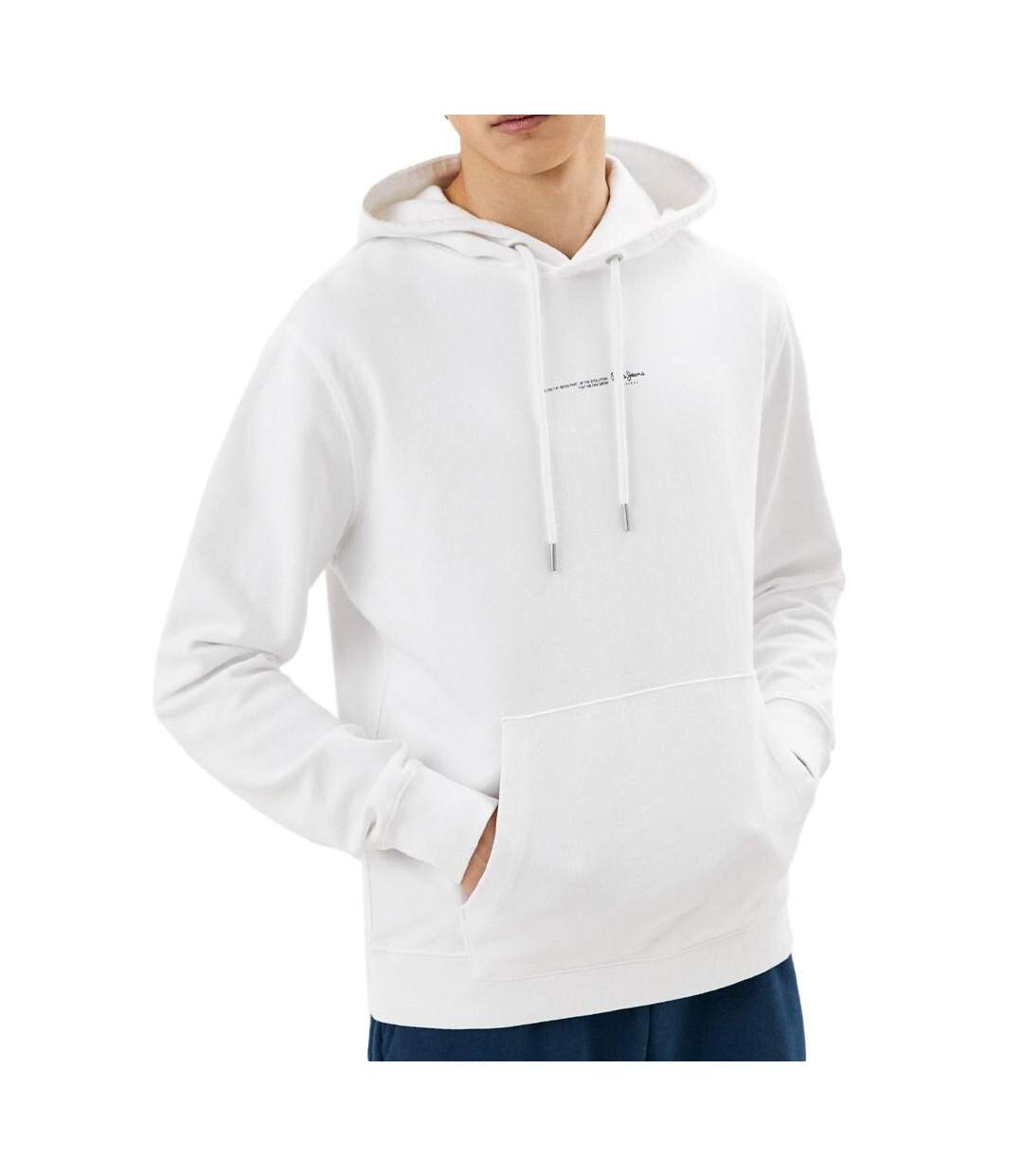 Sweat Blanc Homme Pepe jeans David Hoodie - L