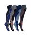 4 Paires Chaussettes de Ski Laine Hautes Hiver-1