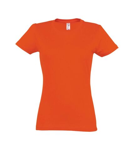 SOLS Womens/Ladies Imperial Heavy Short Sleeve Tee (Orange)