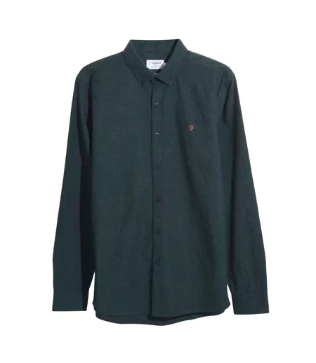 Chemise Manches Longues Steen Homme Vert Forêt Farah