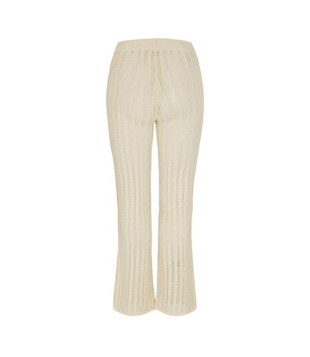 Bas De Pyjama Motif/style Côtelé Femme Beige Pâle Noisy May