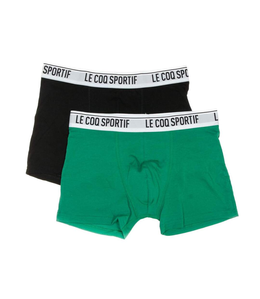 x2 boxers vert/noir homme le coq sportif camuset sport-1