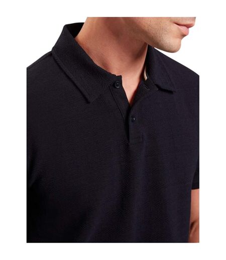 Polo Motif/style Texturé Homme Bleu Marine Ted Baker