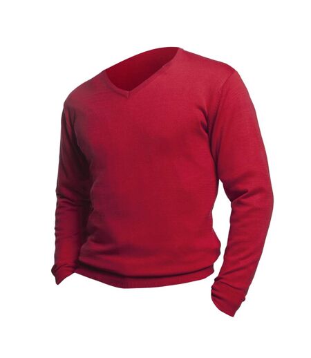 SOLS Mens Galaxy V Neck Sweater (Red) - UTPC400