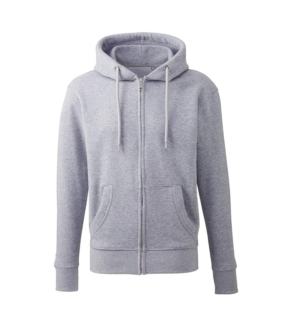 Unisex Adult Organic Hoodie Grey Marl Anthem-1