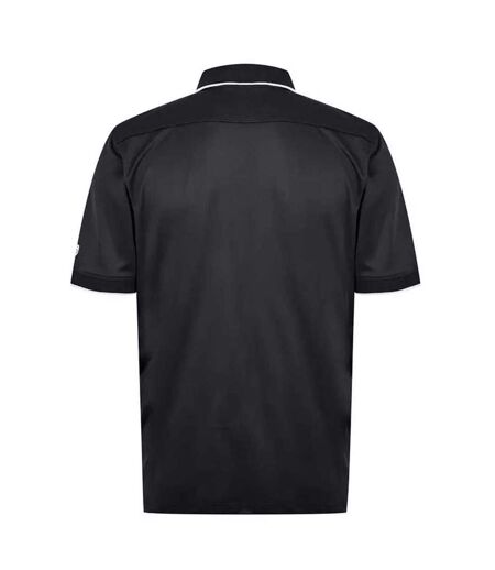 Mens Performance Polo Shirt Charcoal Island Green