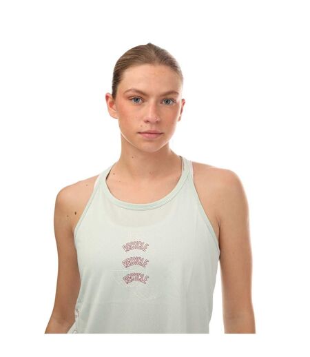 Womens/ladies run for the oceans tank top green Adidas