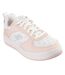 Baskets Sport Court Femme Blanc Cassé Rose Skechers-1