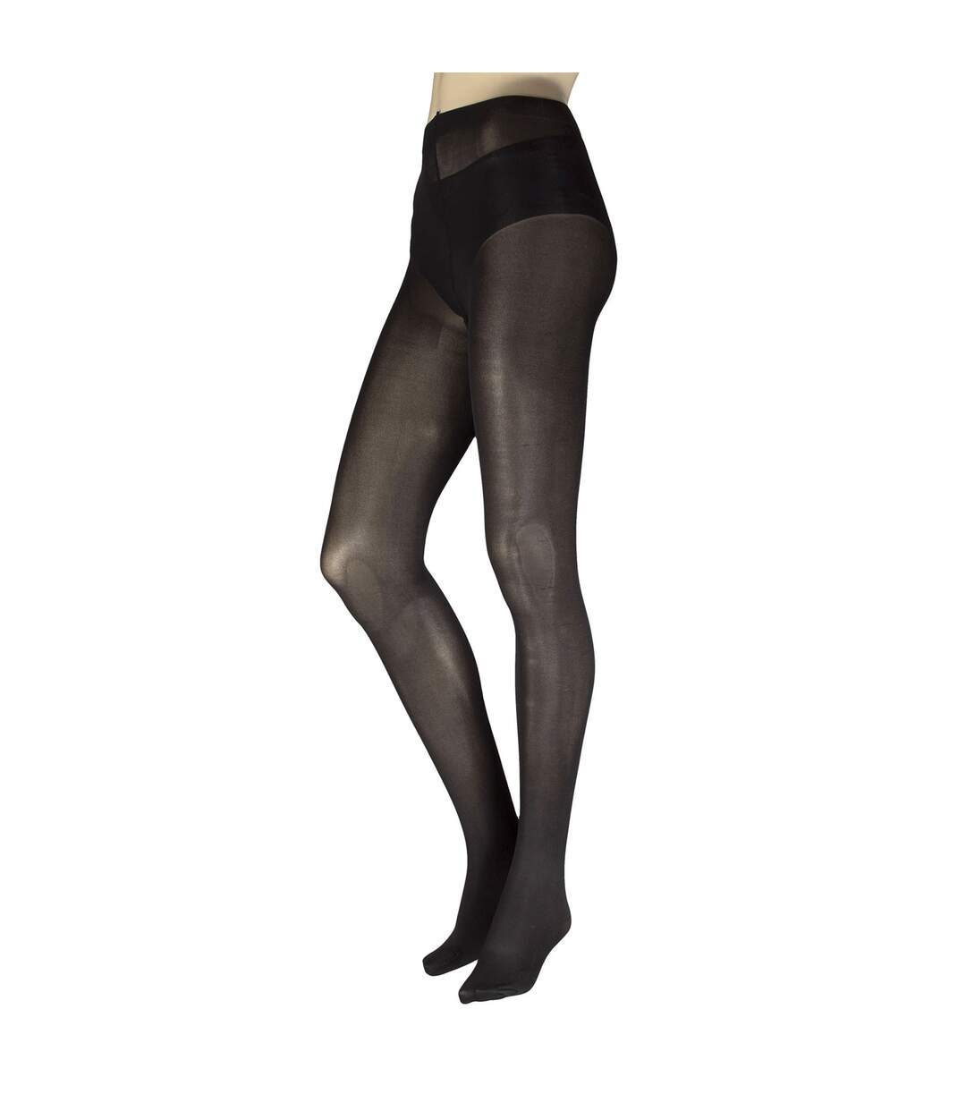 ELLE - Lot de 2 paires de collants opaques doux 80 deniers femme-3