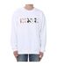 Sweat Motif/style Logo Double Détruit Homme Blanc Diesel-1