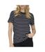 T-Shirt marine/blanc femme only liva-1
