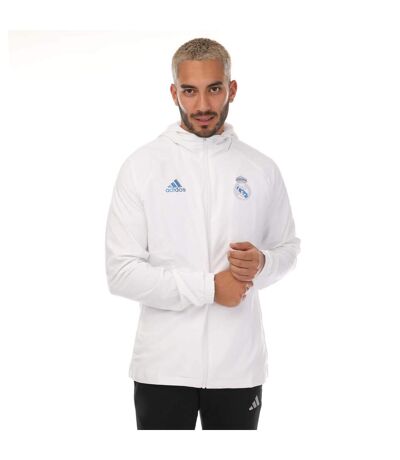 Coupe-vent homme blanc Adidas