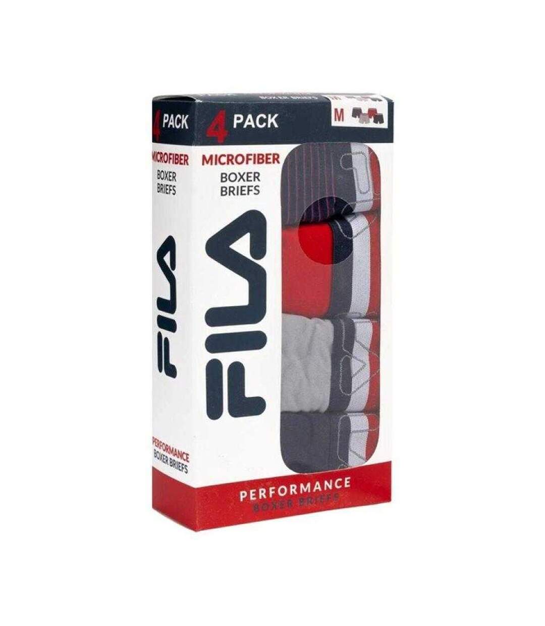 Boxers Performance Homme Bleu Marine Rouge Gris Fila-3