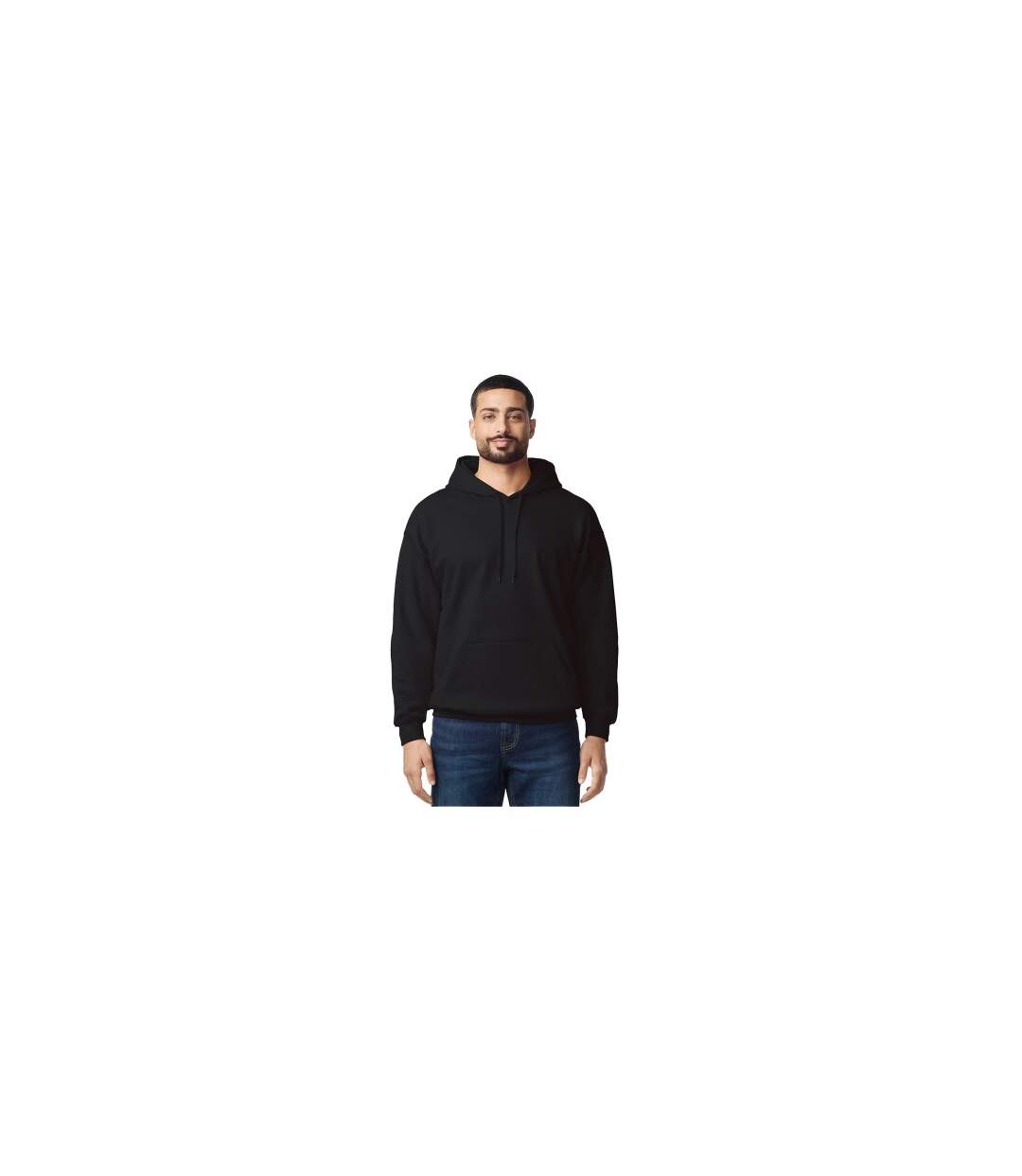 Sweat À Capuche Softstyle Homme Noir Gildan-1