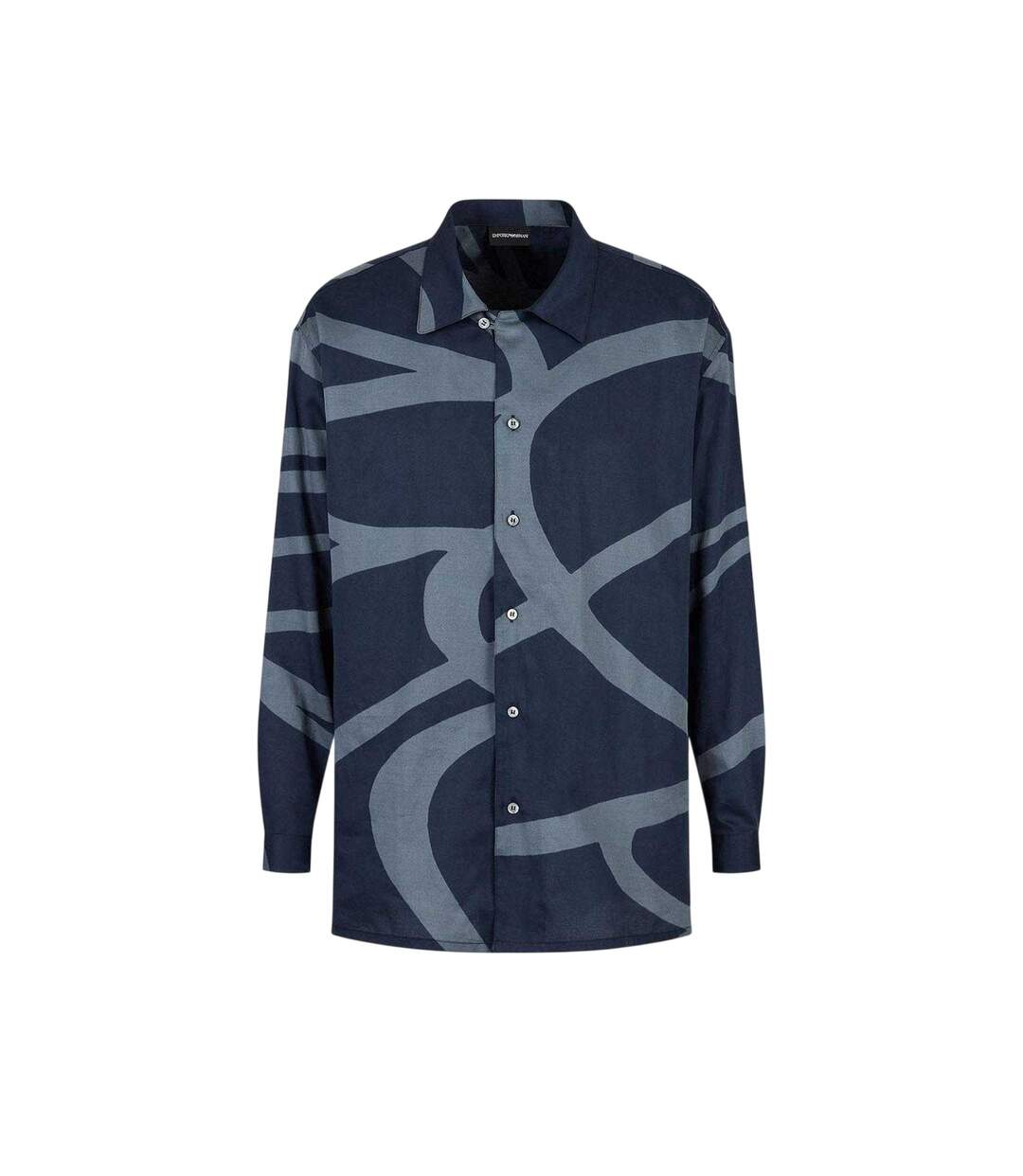 Chemise Manches Longues Motif/style Abstrait Homme Bleu Emporio Armani-2