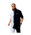 Hype Mens Splice Tie Dye Oversized T-Shirt (Black/Light Grey)