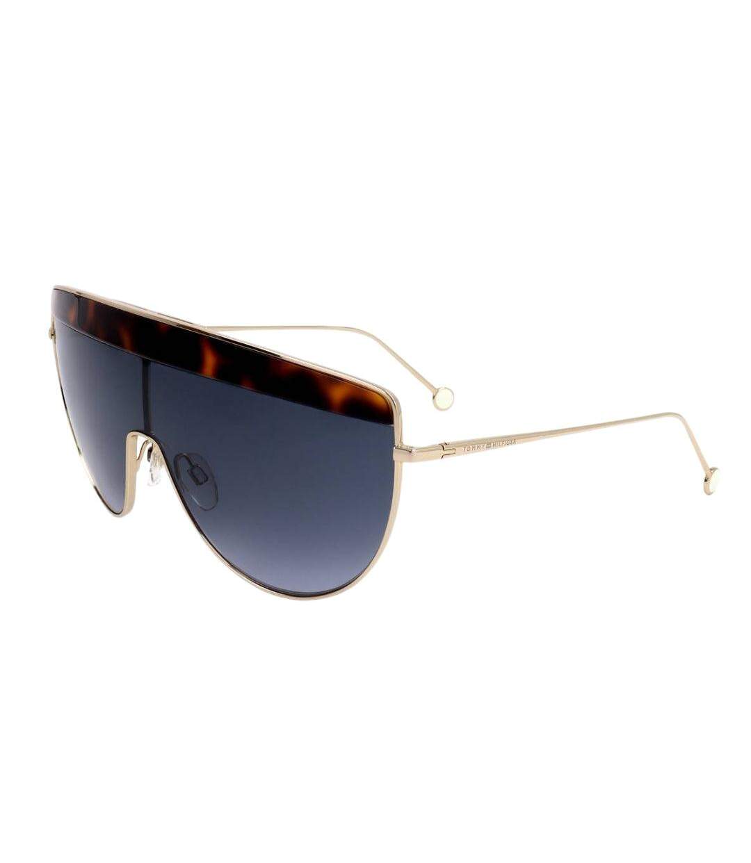 Lunettes De Soleil Adulte Taille Unique Jaune Or Marron Tommy Hilfiger-3