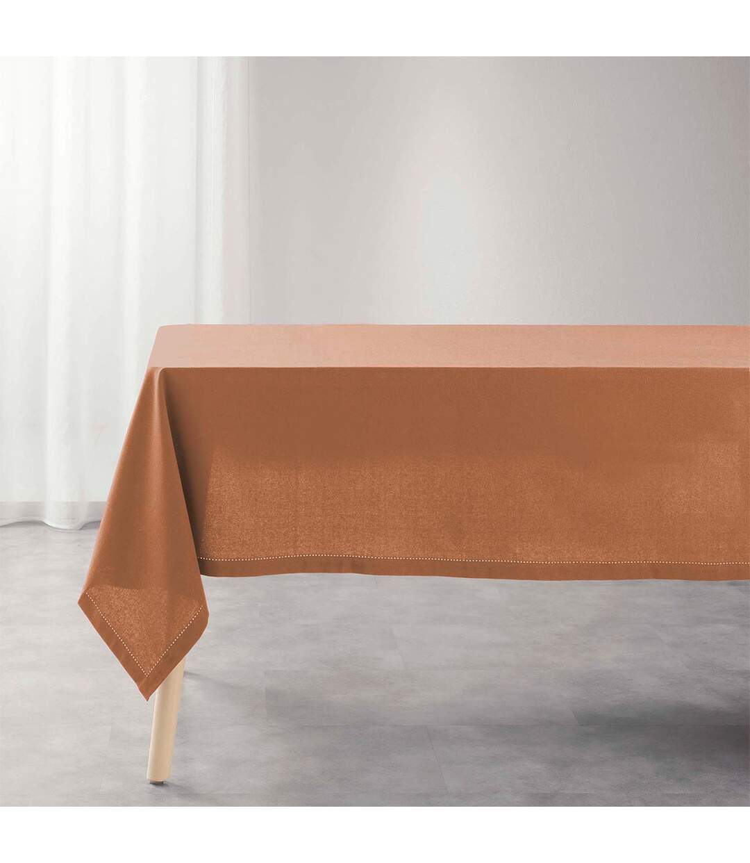 Nappe de Table Uni Charline 140x240cm Mocha-1