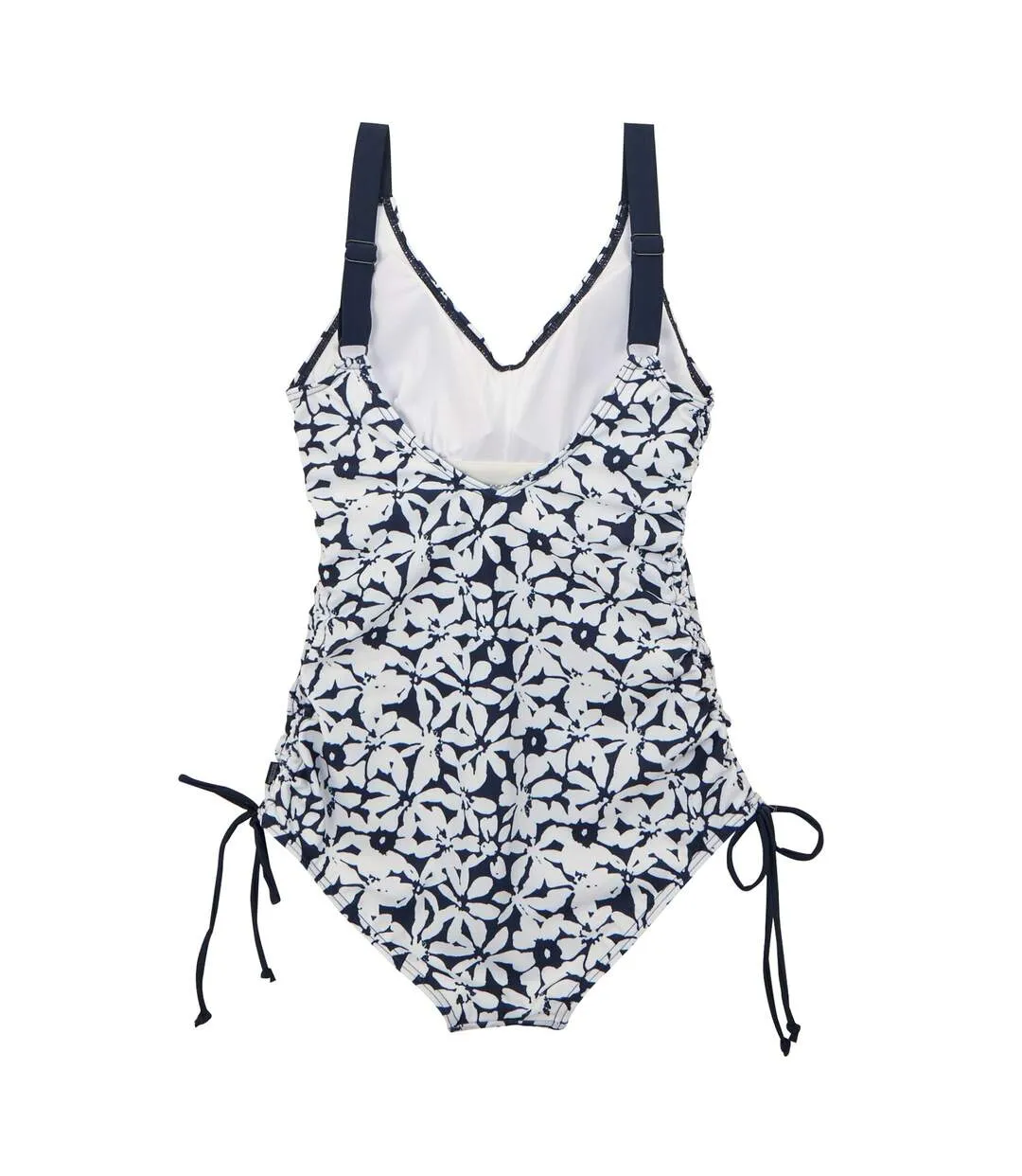 Maillot De Bain 1 Pièce Alinae Femme Bleu Marine Blanc Regatta-3