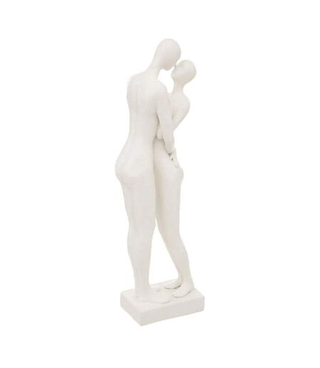 Statuette Déco Couple Rivi 33cm Blanc
