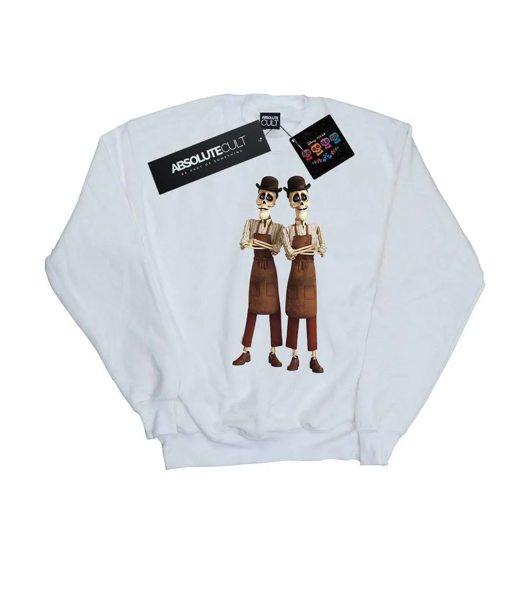 Disney Sweat-shirt Womens/Ladies Coco Oscar And Felipe Twin Brothers (Blanc) - UTBI12265-1