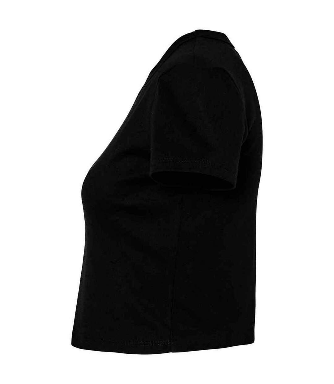 Haut court femme noir uni Bella + Canvas