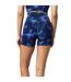 Womens/ladies Tie Dye Shorts Navy USA-2