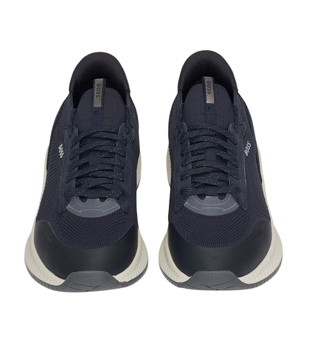 Mens Ttnm Evo Suede Trainers Navy Boss-4