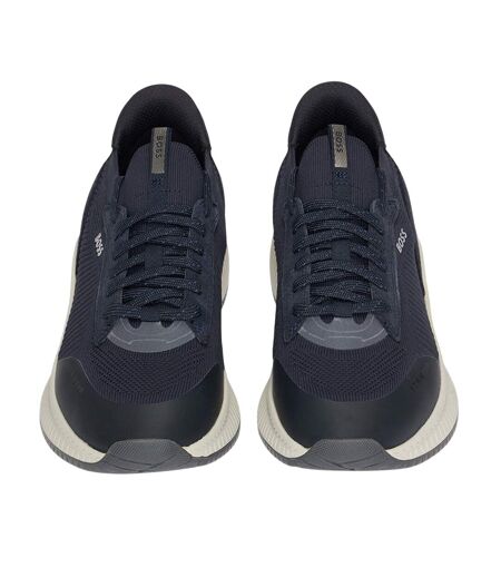 Mens Ttnm Evo Suede Trainers Navy Boss