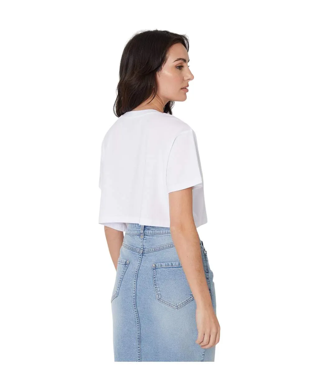 T-shirt Court Femme Blanc Be You-3