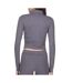 Veste de yoga grise femme soul studio basic-2