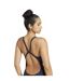 Maillot De Bain 1 Pièce Motif/style 3 Rayures Femme Bleu Encre Adidas-4