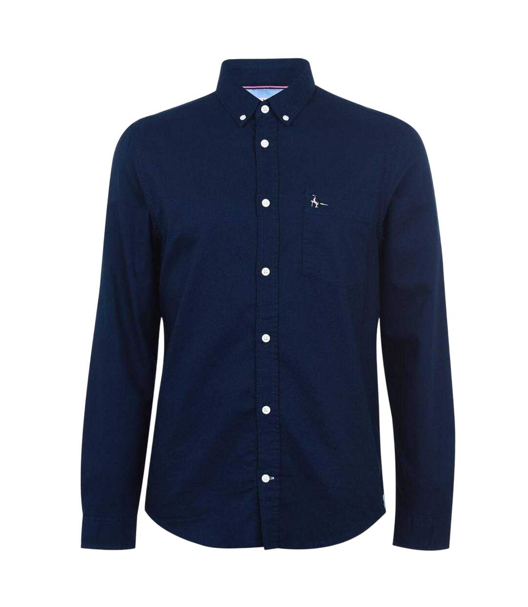 Mens Plain Oxford Shirt Navy Jack Wills-2