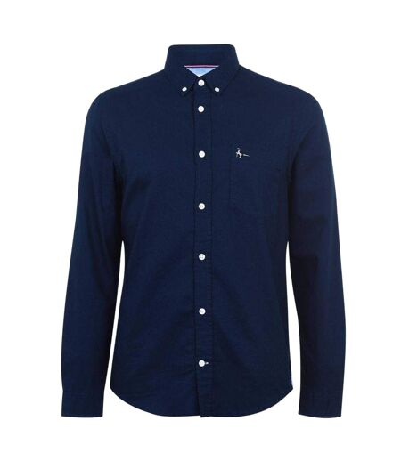 Mens Plain Oxford Shirt Navy Jack Wills