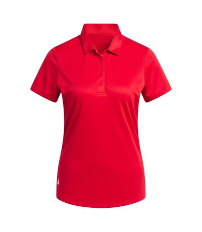 Womens/ladies performance polo shirt collegiate red Adidas