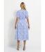 Robe longue smocks coton rayures et jacquard-2