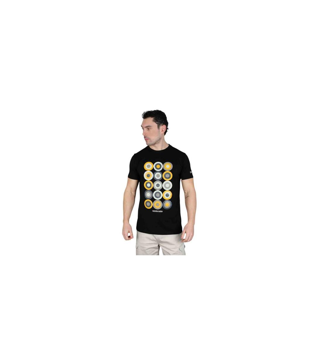 Mens Mod Target T-shirt Black Lambretta-2